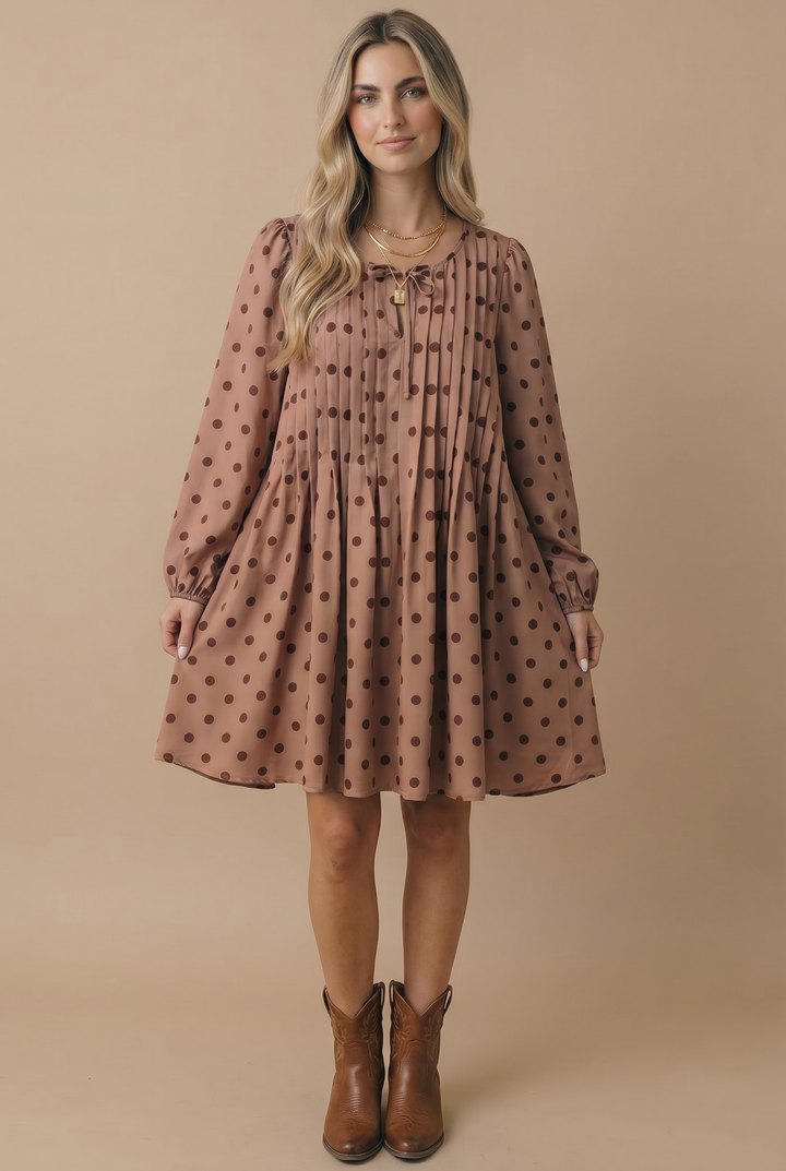 Sienna Polka Dot Shift Dress