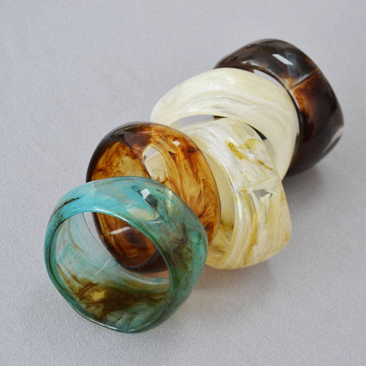 Vintage Ink-Marbled Cuff Bracelet (2 colors)